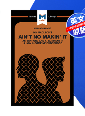 【预售 按需印刷】杰伊·麦克劳德 英文正版 An Analysis of Jay MacLeod's Ain't No Makin' It 进口书