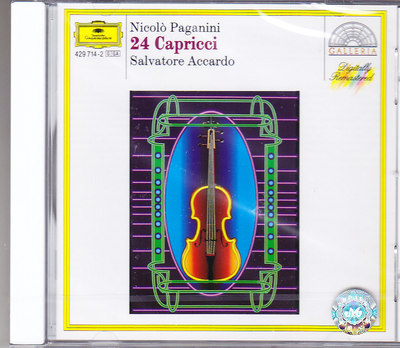 【中图音像】帕格尼尼24首随想曲\阿卡多\小提琴 原装进口CD