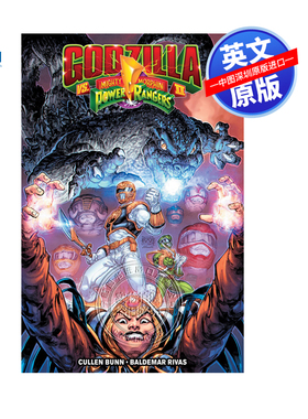 英文原版 哥斯拉大战超凡战队 冒险漫画故事书合集 Godzilla Vs. The Mighty Morphin Power Rangers II