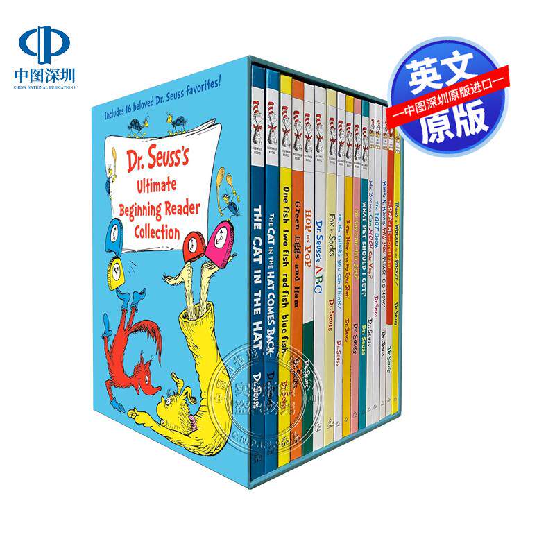 预售英文原版 苏斯博士启蒙阅读大合集盒装版 Dr. Seuss's Ultimate Beginning Reader Boxed Set Collection 童趣绘本 套装