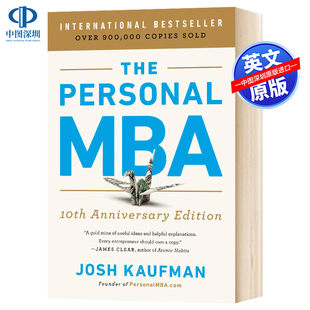 预售英文原版 The Personal MBA 在家就能读MBA 10周年纪念版 掌握经营的艺术 商业与经理 管理 乔什·考夫曼 Josh Kaufman