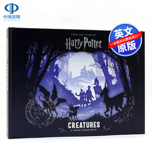 Paper 哈利波特：剪影书 Creatures 现货 Scene 进口书籍正版 Harry 电影周边小说 英文原版 Potter Book