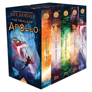 预售英文原版 阿波罗审判5册套装 Trials of Apollo全套 纽约时报畅销书作者 青少年儿童英语课外奇幻侦探冒险小说波西·杰克逊