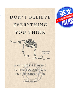 预售英文原版 不要相信你所想的一切 Don't Believe Everything You Think  自我提升 克服焦虑