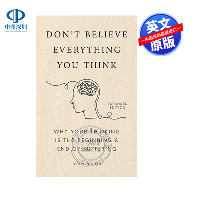 预售英文原版 不要相信你所想的一切 Don't Believe Everything You Think  自我提升 克服焦虑