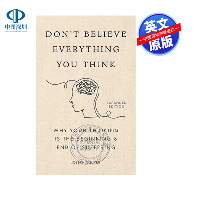 预售英文原版 不要相信你所想的一切 Don't Believe Everything You Think  自我提升 克服焦虑