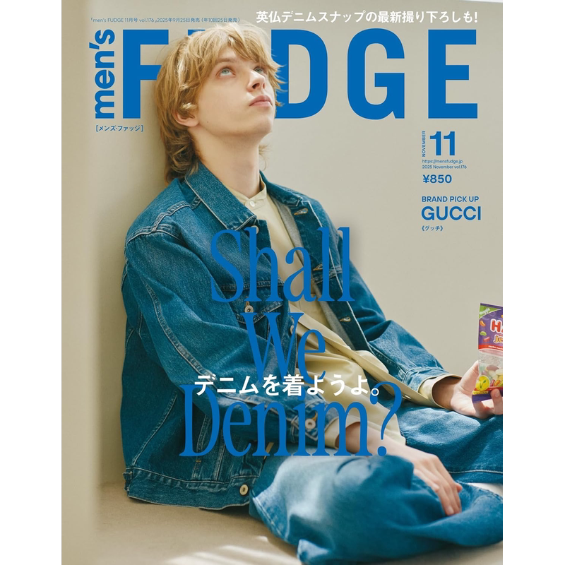 现货【深图日文】men's FUDGE 2025年11月号 Vol.176 Shall We Denim? 时尚潮流男装 杂志 日本原装进口 正版书