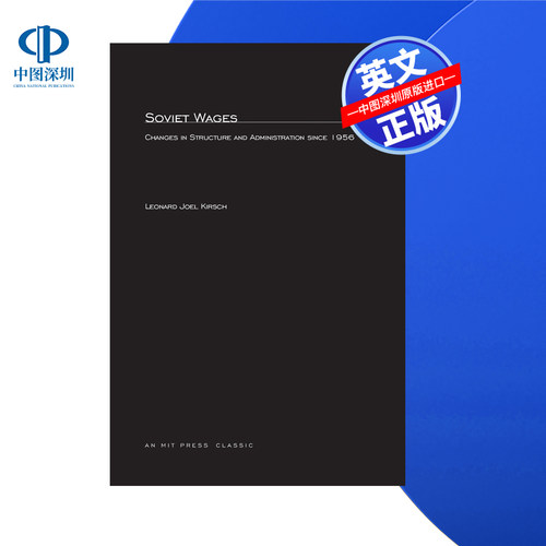 【预售 按需印刷】苏联工资:1956年以来结构和管理的变化 Soviet Wages  进口英文正版书籍