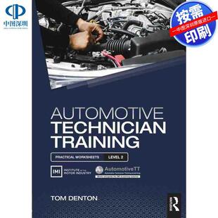 预售【按需印刷】英文原版 汽车技师培训:实用工作表第2级 Automotive Technician Training: Practical Worksheets Level 2 原装