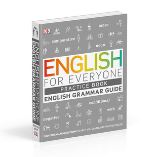 for Everyone Grammar 预售英文原版 Practice English Guide Book英语自学课本教材雅思托福用书 人人学英语语法练习册DK