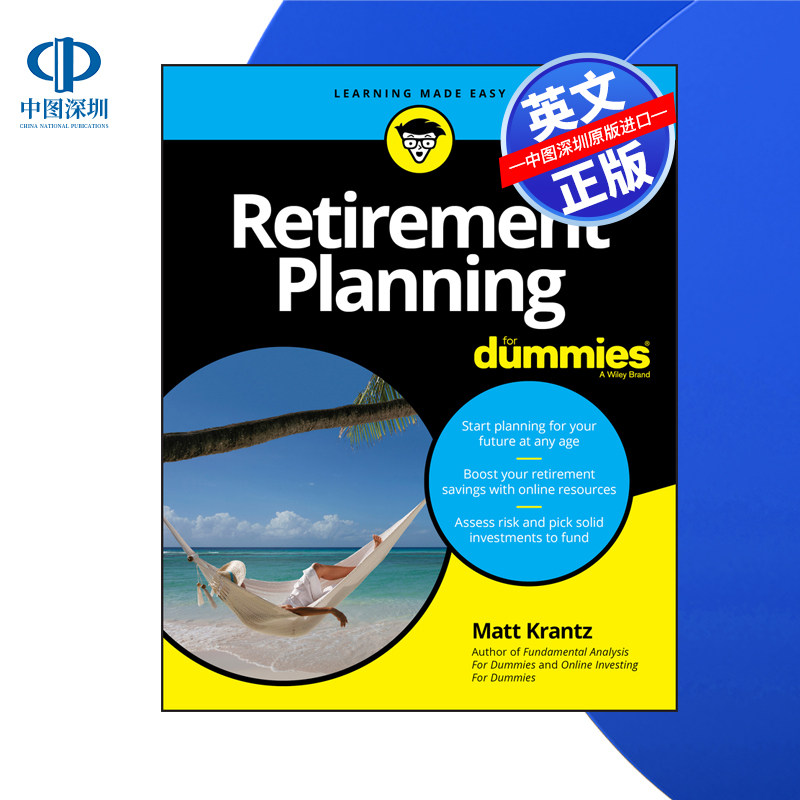 【预售 按需印刷】Wiley出版 退休计划指南 Retirement Planning For Dummies 进口英文正版书籍