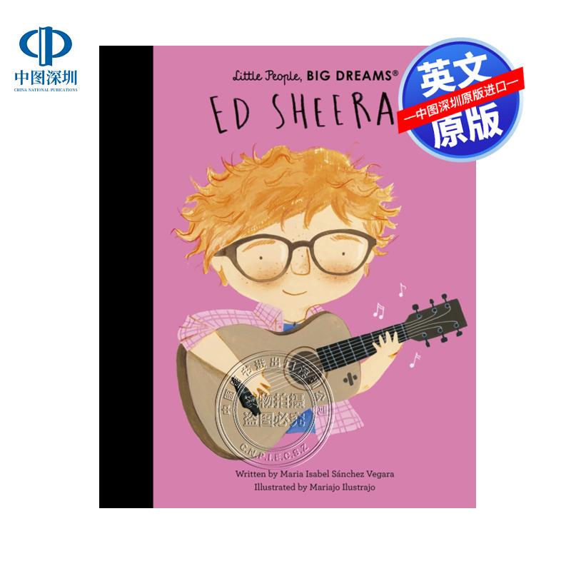 预售英文原版 英伦创作歌手 黄老板 艾德·希兰 小人物大梦想系列 Ed Sheeran 儿童名人励志故事书读物
