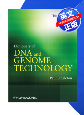 【预售 按需印刷】Wiley出版 DNA与基因组技术词典 Dictionary of DNA and Genome Technology 精装 进口英文正版书籍