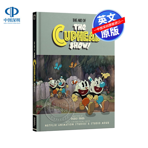 英文原版 茶杯头大冒险动画设定集艺术书 精装 The Art of the Cuphead Show 网飞Netflix系列三季制作角色设计画册 周边