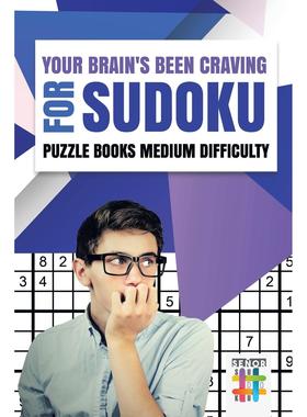 【预售 按需印刷】英文原版 Your Brain s Been Craving for Sudoku | Puzzle Books Medium Difficulty进口原版正版书籍