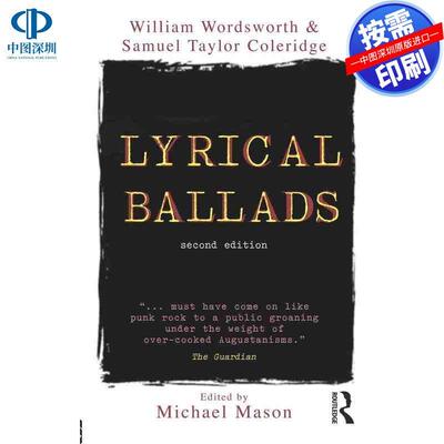 预售【按需印刷】英文原版 抒情民谣 Lyrical Ballads 原装进口正版书籍