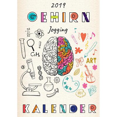 【预售 按需印刷】德文原版Ged?chtnistraining und Gehirnjogging Kalender 2019 - Terminplaner mit Sudoku  Kreuzwortr?tsel
