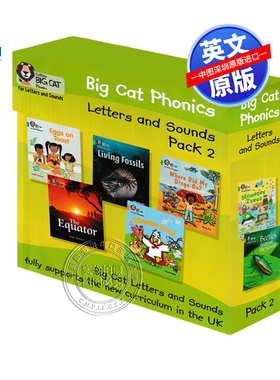【深图】柯林斯大猫系列英语自然拼读教材30册套装第2级别 Collins Big Cat Letters and Sounds Pack 英文分级阅读绘本二阶送音频