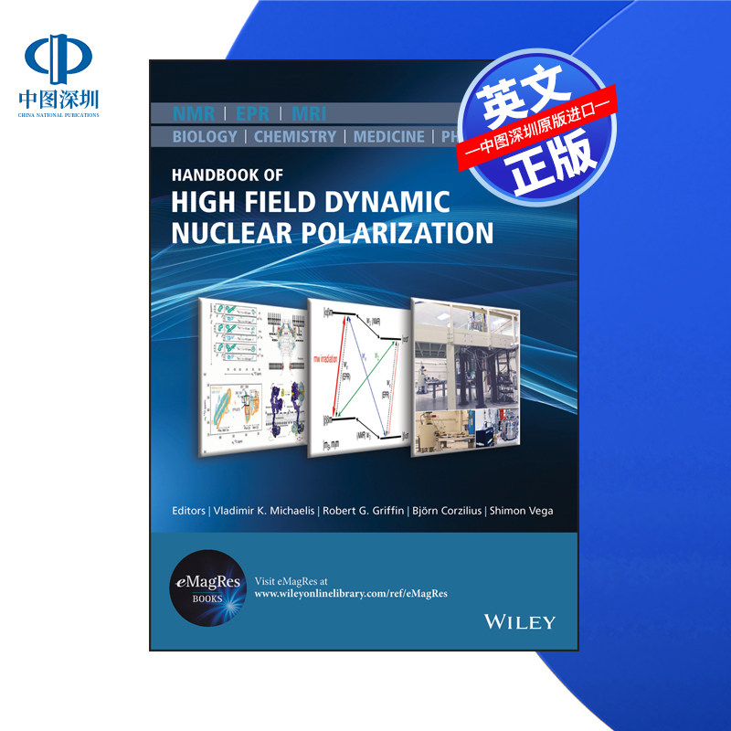 【预售 按需印刷】Wiley出版 高场动态核极化手册 Handbook of High Field Dynamic Nuclear Polarization进口英文正版书籍