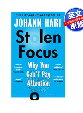 现货英文原版 被偷走的焦点 为什么你不能集中注意力以及如何再次深入思考 Stolen Focus: Why You Can't Pay Attention 自我提升