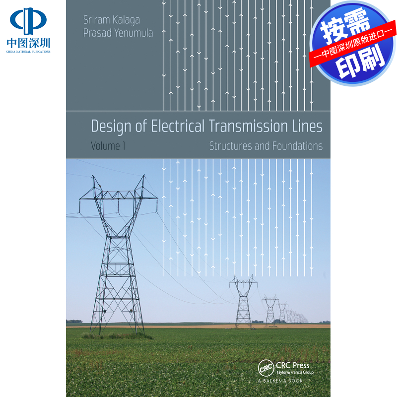 预售【按需印刷】英文原版 输电线路设计 Design of Electrical Transmission Lines 原装进口正版书籍