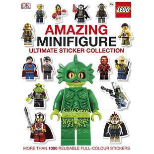 英文原版 DK出版 乐高惊人迷你人物终极贴纸收集 含超1000个贴纸 LEGO Amazing Minifigure Ultimate Sticker Collection