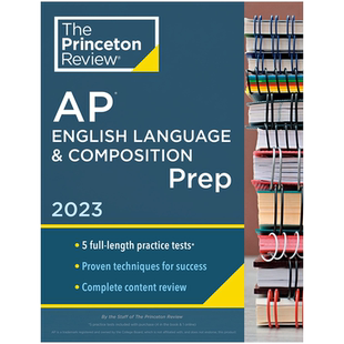 英文原版 普林斯顿评论AP英语语言和作文准备教材Princeton Review AP English Language & Composition Prep 大学考试准备