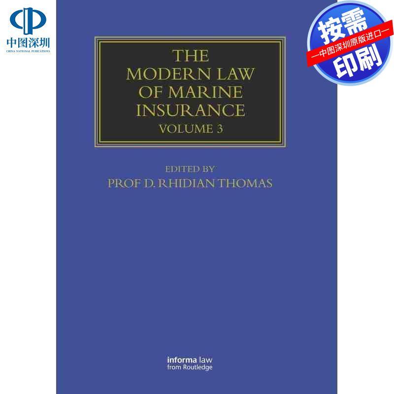 预售【按需印刷】英文原版 现代海上保险法 The Modern Law of Marine Insurance 原装进口正版书籍