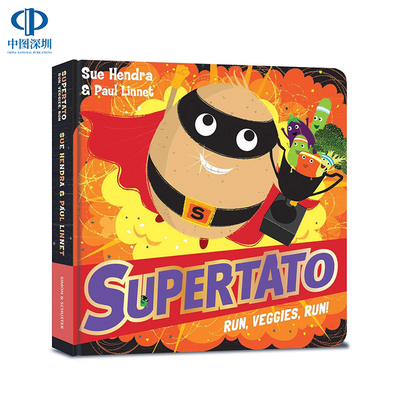 英文原版 Supertato Run Veggies Run 《超级跑蔬菜跑》 Supertato系列故事 趣味插画绘本 亲子互动书籍 超市英雄