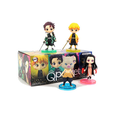 现货 鬼灭之刃手办 炭治郎弥豆子我妻善逸伊之助 盒装 全4款 QPOSKET 动漫 漫画 周边 日本正版官谷