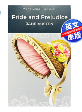 英文原版 傲慢与偏见 Pride and prejudice 全英文版小说 世界名著小说 简奥斯汀 Jane Austen 经典 可搭配谁动了我的奶酪