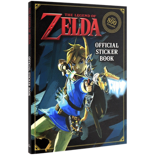 预售英文原版 The Legend of Zelda Official Sticker Book 塞尔达传说官方贴纸书（任天堂）Courtney Carbone