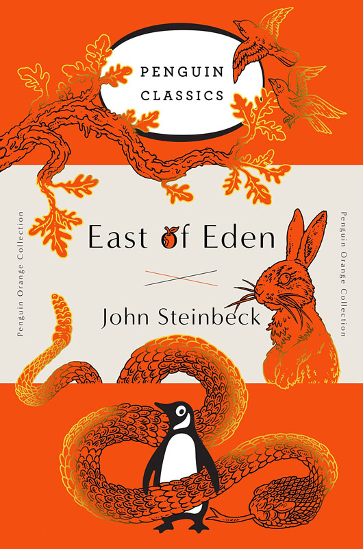 预售英文原版 伊甸之东 毛边本小说 Penguin Orange Collection: East of Eden 进口书籍正版