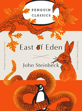 英文原版 伊甸之东 毛边本小说 Penguin Orange Collection: East of Eden 进口书籍正版