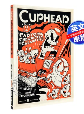预售英文原版茶杯头游戏官方漫画 2 Cuphead Volume 2: Cartoon Chronicles & Calamities 卡通编年史与灾难游戏 周边