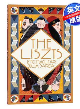 英文原版 插画师Julia Sarda The Liszts 李斯特一家 趣味哲理故事绘本 进口正版书