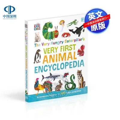 现货英文原版 非常饥饿的毛毛虫 最早的动物百科全书 The Very Hungry Caterpillars Very First Animal Book