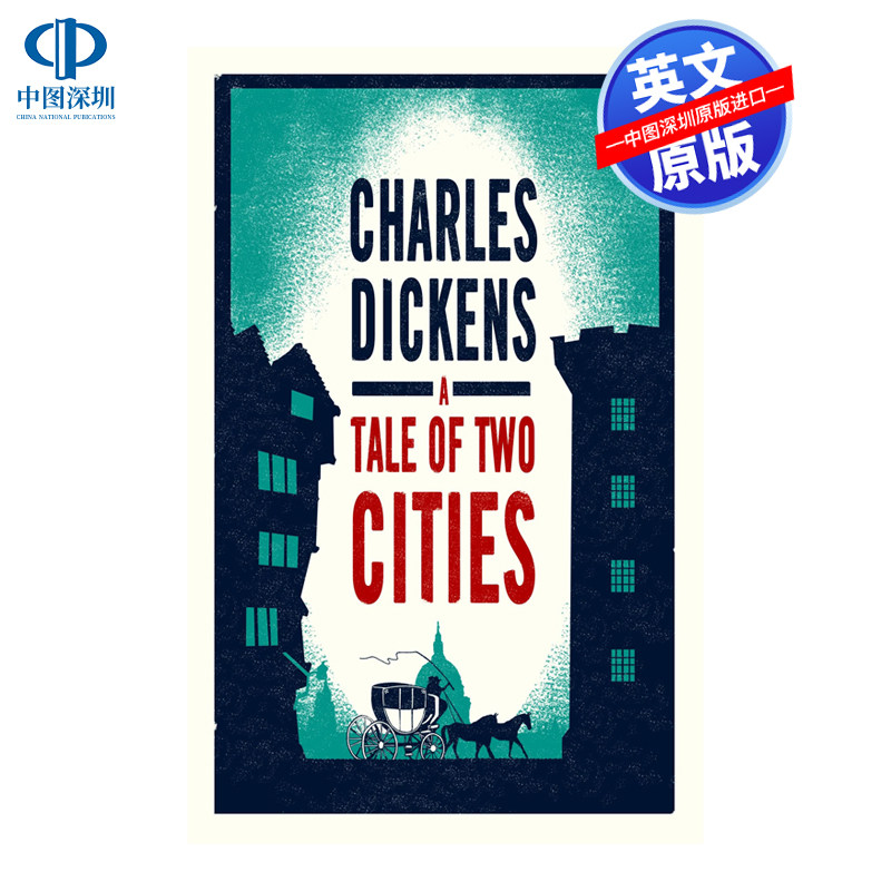 英文原版 狄更斯 A Tale of Two Cities 双城记 Alma 经典文学小说 进口正版英文书籍