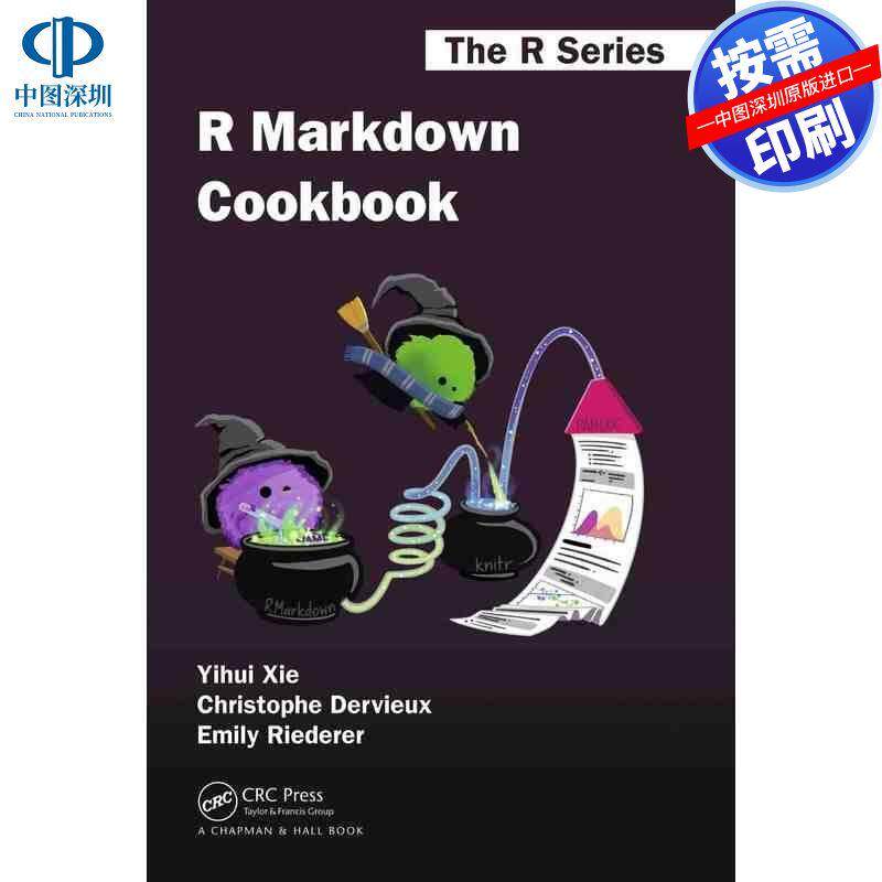 预售【按需印刷】英文原版 R Markdown食谱 R Markdown Cookbook 原装进口正版书籍