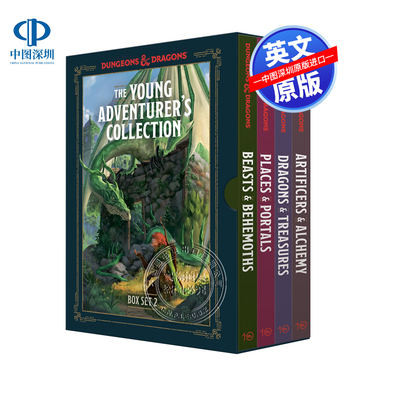 【预售英文原版】龙与地下城4册盒装小说 年轻冒险家收藏套装2故事书 The Young Adventurer's 学生课外书读物 Dungeons & Dragons