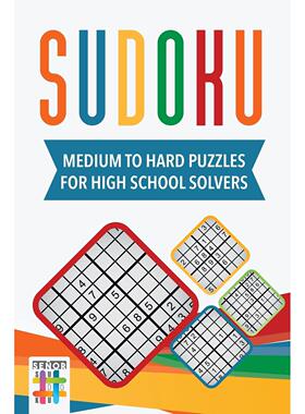 【预售 按需印刷】英文原版Sudoku Medium to Hard Puzzles for High School Solvers进口原版正版书籍