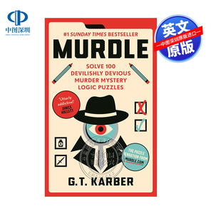 预售英文原版 谋杀 解决100个案件之谜 逻辑谜题 1 妙探寻凶 数独推理侦探小说 Murdle: #1
