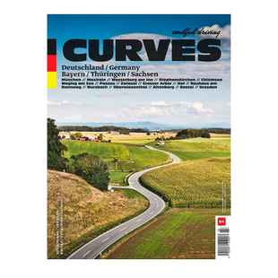 英文原版 曲线:德国东部风景旅行计划指南画册 东德酒店、餐厅和景点地图科普附录提示 CURVES Deutschlands Südoste