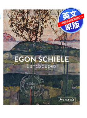 英文原版 埃贡席勒 景观 Egon Schiele: Landscapes 近百幅风景画画集 精装艺术书 画册 奥地利表现主义画家