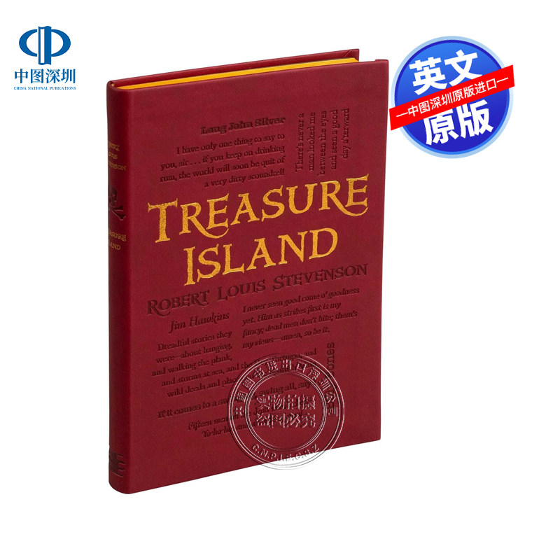 英文原版 词云经典：金银岛 Treasure Island 软精装 罗伯特路易斯斯蒂文森 青少年冒险故事书读物 海盗寻宝