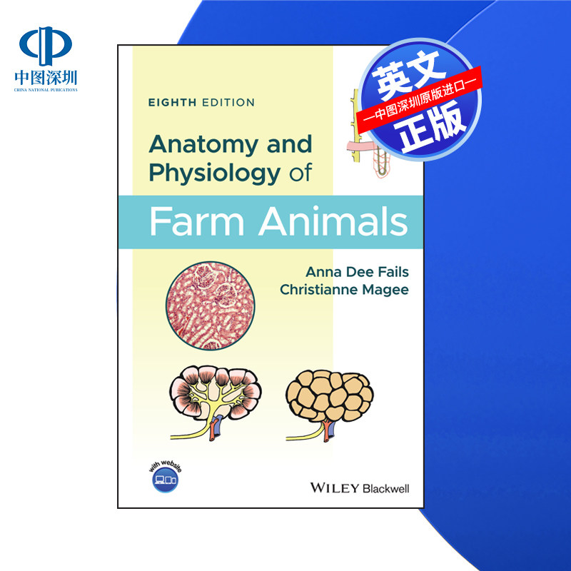 【预售 按需印刷】Wiley出版 农场动物解剖学和生理学 Anatomy and Physiology of Farm Animals 进口英文正版书籍