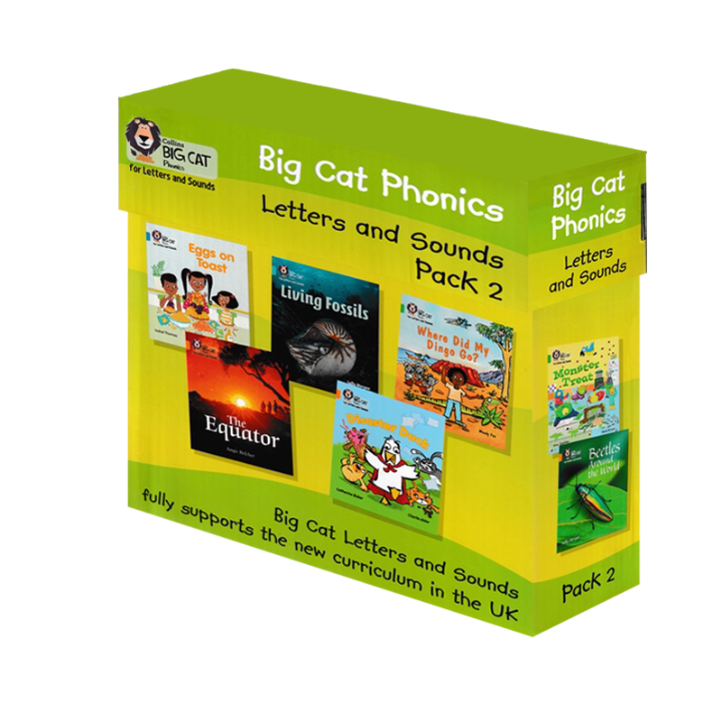 【深图】柯林斯大猫系列英语自然拼读教材30册套装第2级别 Collins Big Cat Letters and Sounds Pack 英文分级阅读绘本二阶送音频