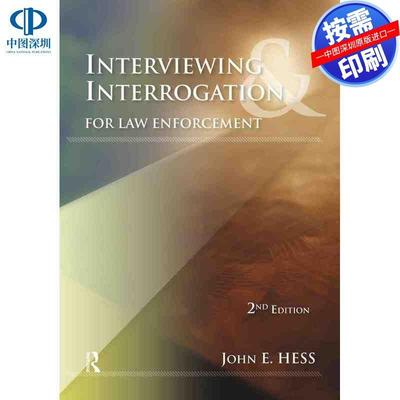 预售【按需印刷】英文原版 执法中的面试和审讯 Interviewing and Interrogation for Law Enforcement 原装进口正版书籍
