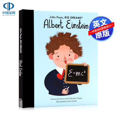 英文原版 小人物大梦想系列 爱因斯坦 科学家 绘本 Little People Big Dreams Albert Einstein 儿童启蒙励志读物 名人传记 精装