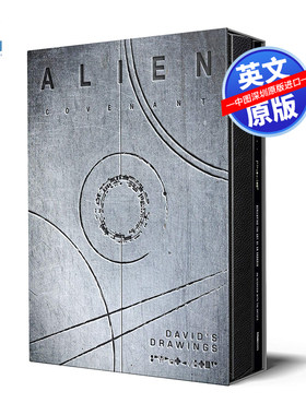 英文原版 异形契约：大卫手稿设定集 2册精装 Alien Covenant: David's Drawings 外星生物艺术设计手绘手稿集 画集